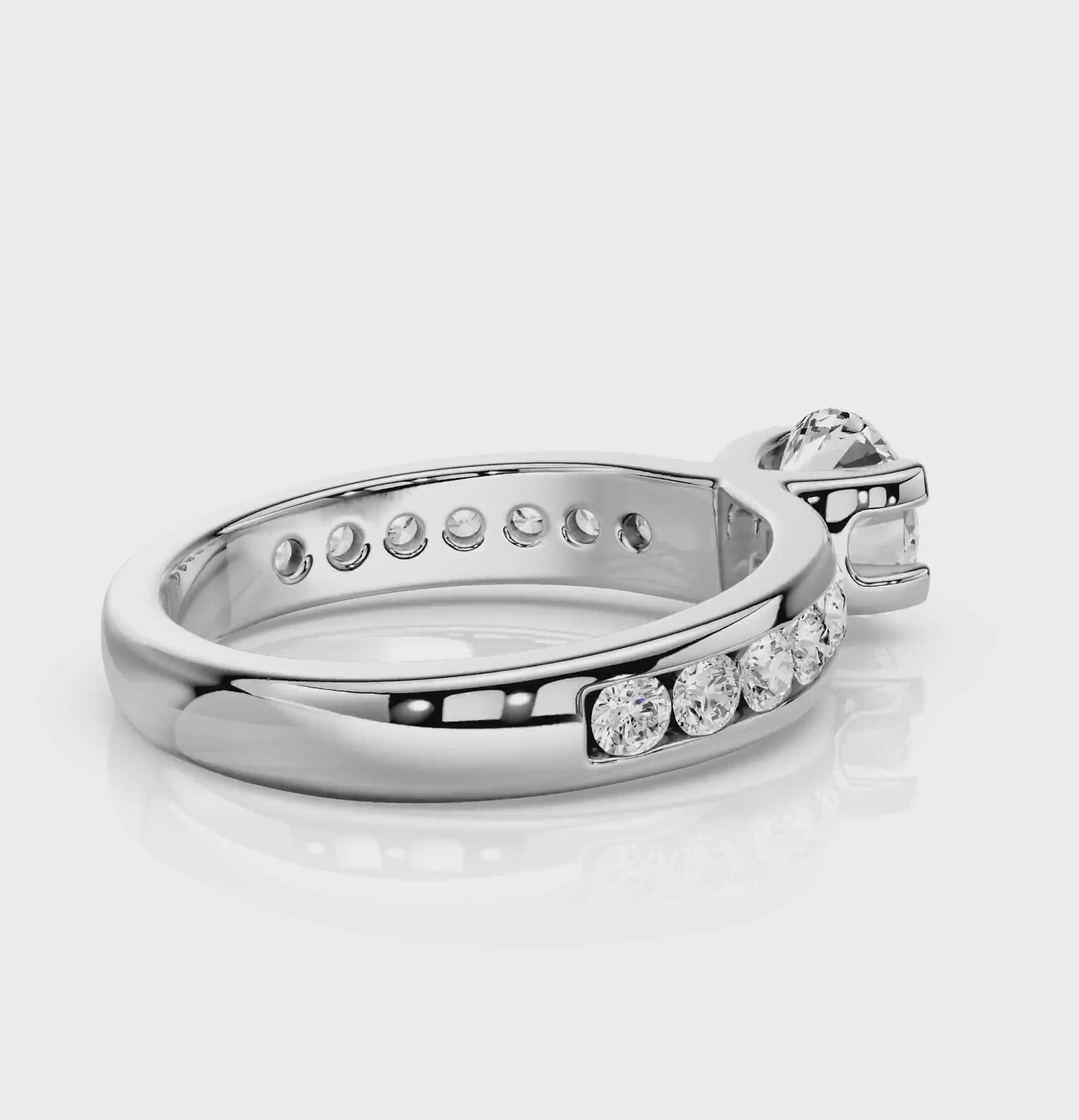 0.95-2.10 CT Round Cut Natural Diamonds - Engagement Ring