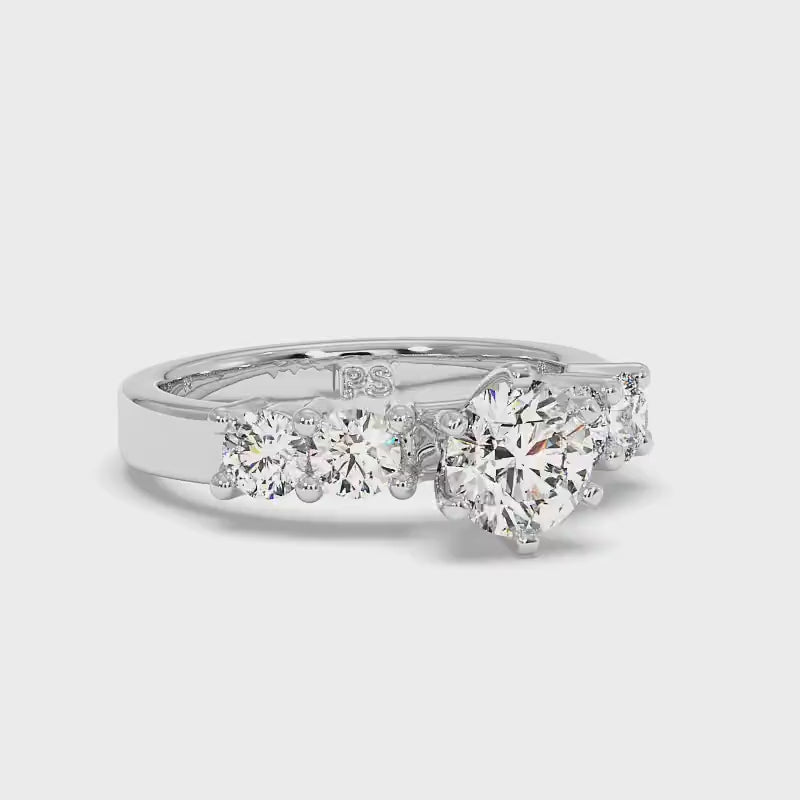 0.95-2.10 CT Round Cut Diamonds - Engagement Ring