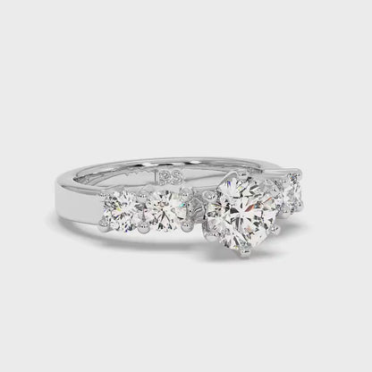 0.95-2.10 CT Round Cut Diamonds - Engagement Ring