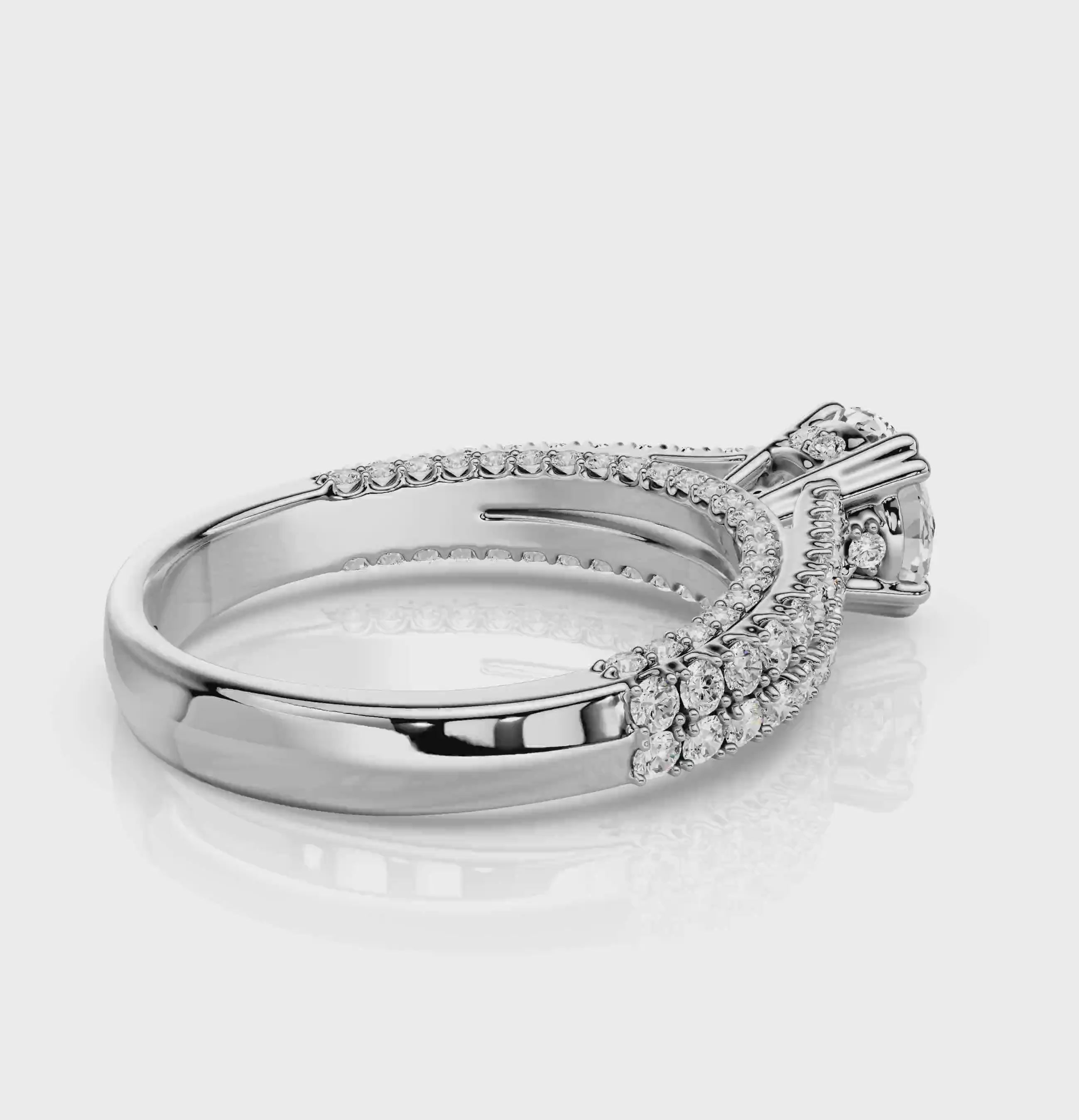 1.05-2.20 CT Round Cut Natural Diamonds - Engagement Ring