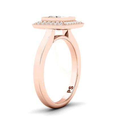 0.64-3.14 CT Round &amp; Princess Cut Lab Grown Diamonds - Engagement Ring