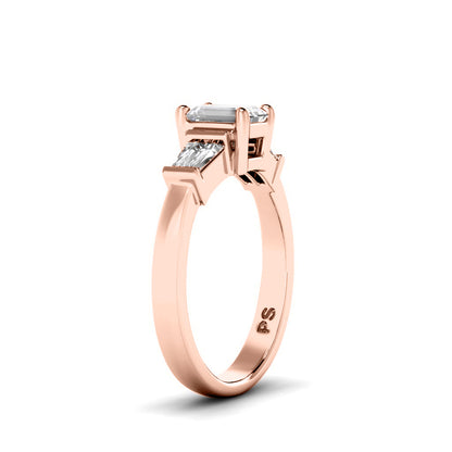0.90-3.40 CT Taper &amp; Emerald Cut Lab Grown Diamonds - Engagement Ring