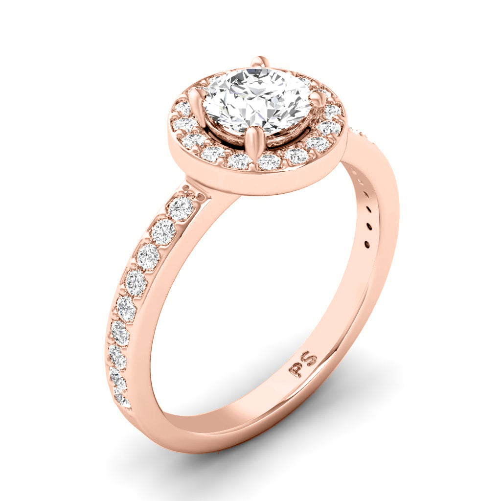 0.90-3.40 CT Round Cut Lab Grown Diamonds - Engagement Ring