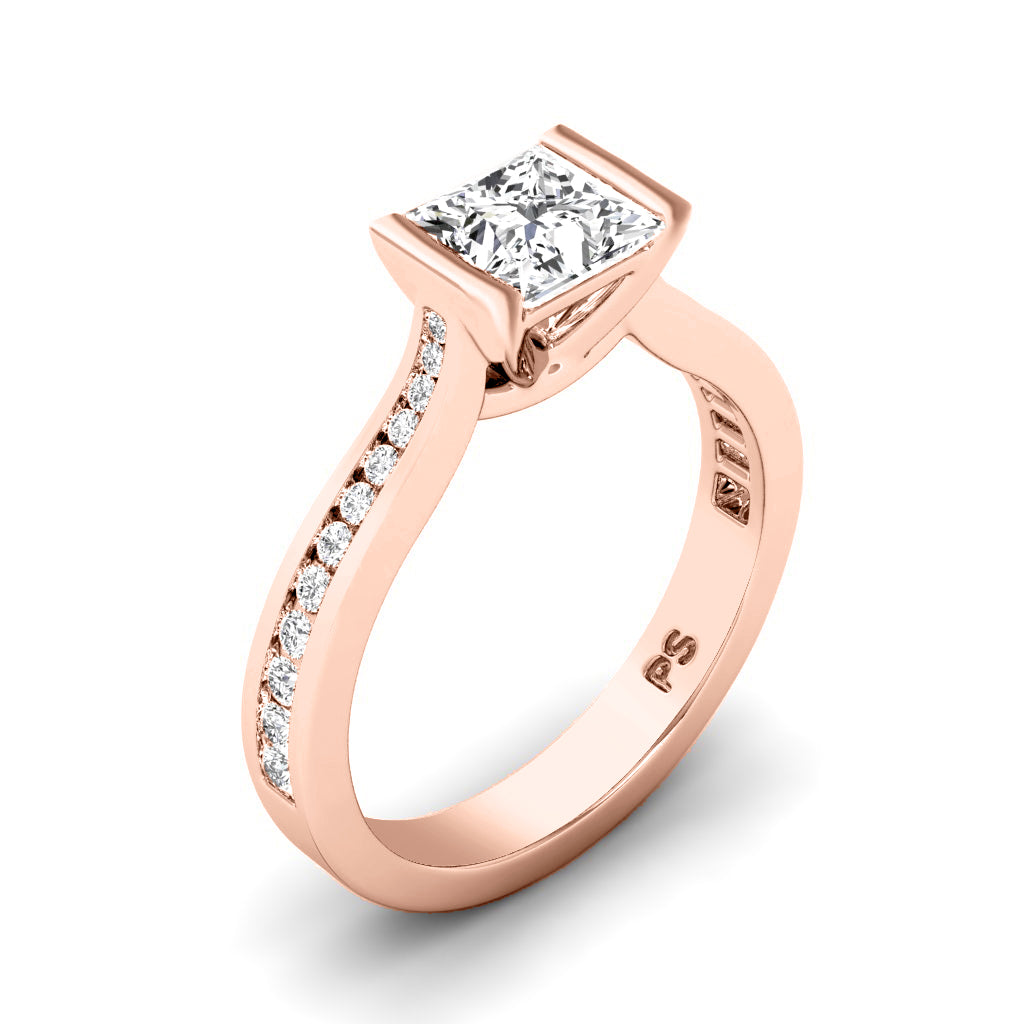 0.65-1.80 CT Round &amp; Princess Cut Diamonds - Engagement Ring