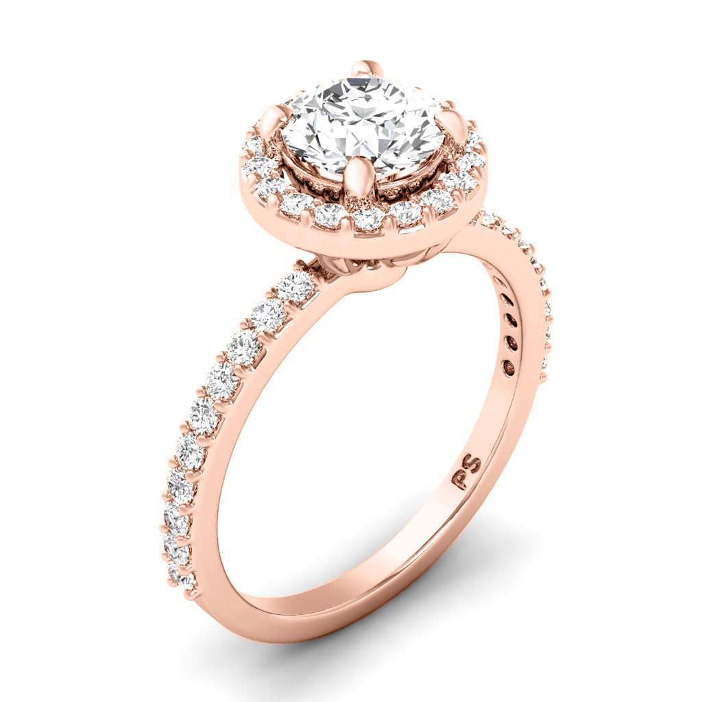 0.90-3.40 CT Round Cut Lab Grown Diamonds - Engagement Ring