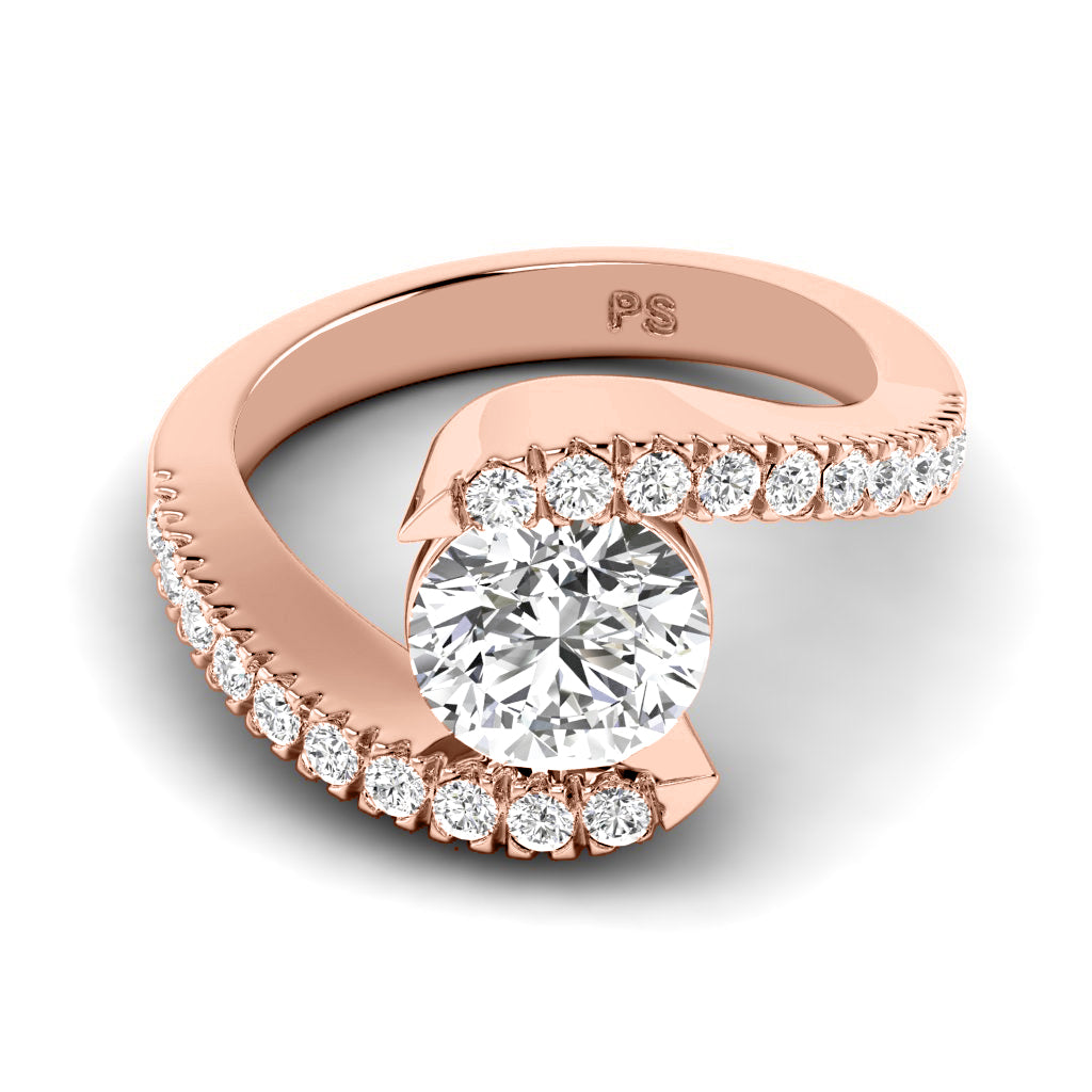 0.65-1.80 CT Round Cut Diamonds - Engagement Ring