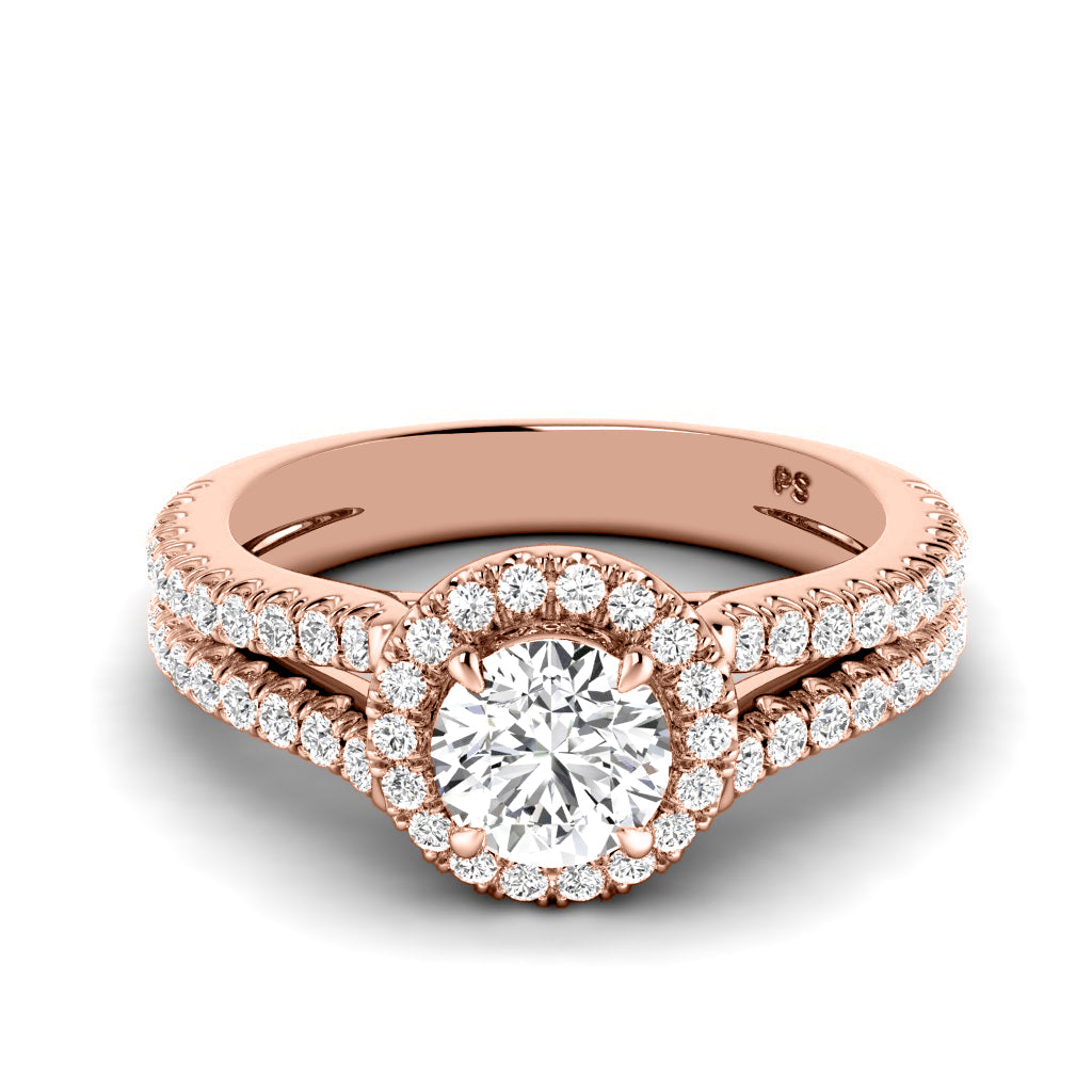 1.10-3.60 CT Round Cut Lab Grown Diamonds - Engagement Ring