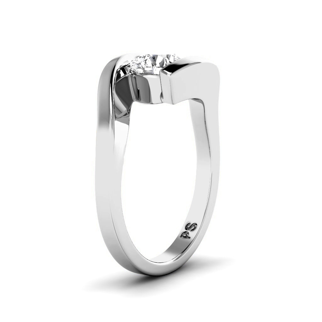 0.50-3.00 CT Round Cut Lab Grown Diamonds - Solitaire Ring