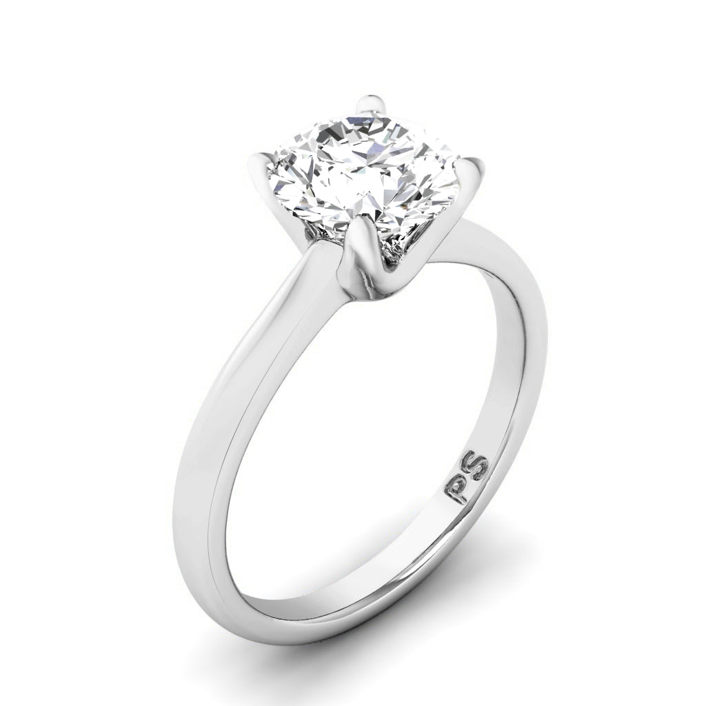 0.50-3.00 CT Round Cut Lab Grown Diamonds - Solitaire Ring