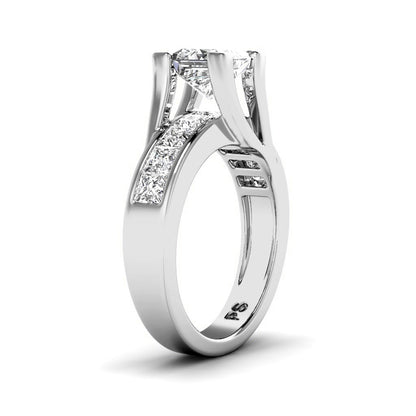 1.55-2.70 CT Princess Cut Diamonds - Engagement Ring