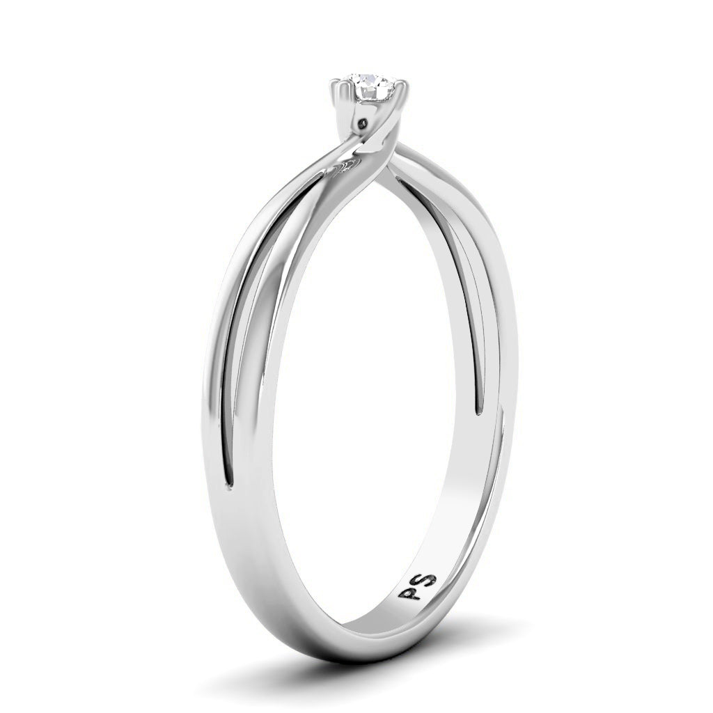 0.50-3.00 CT Round Cut Lab Grown Diamonds - Solitaire Ring