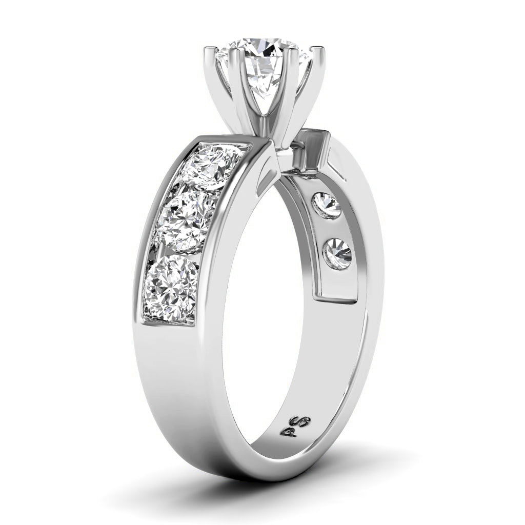 1.85-3.00 CT Round Cut Diamonds - Engagement Ring