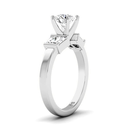0.75-1.90 CT Taper &amp; Round Cut Diamonds - Engagement Ring