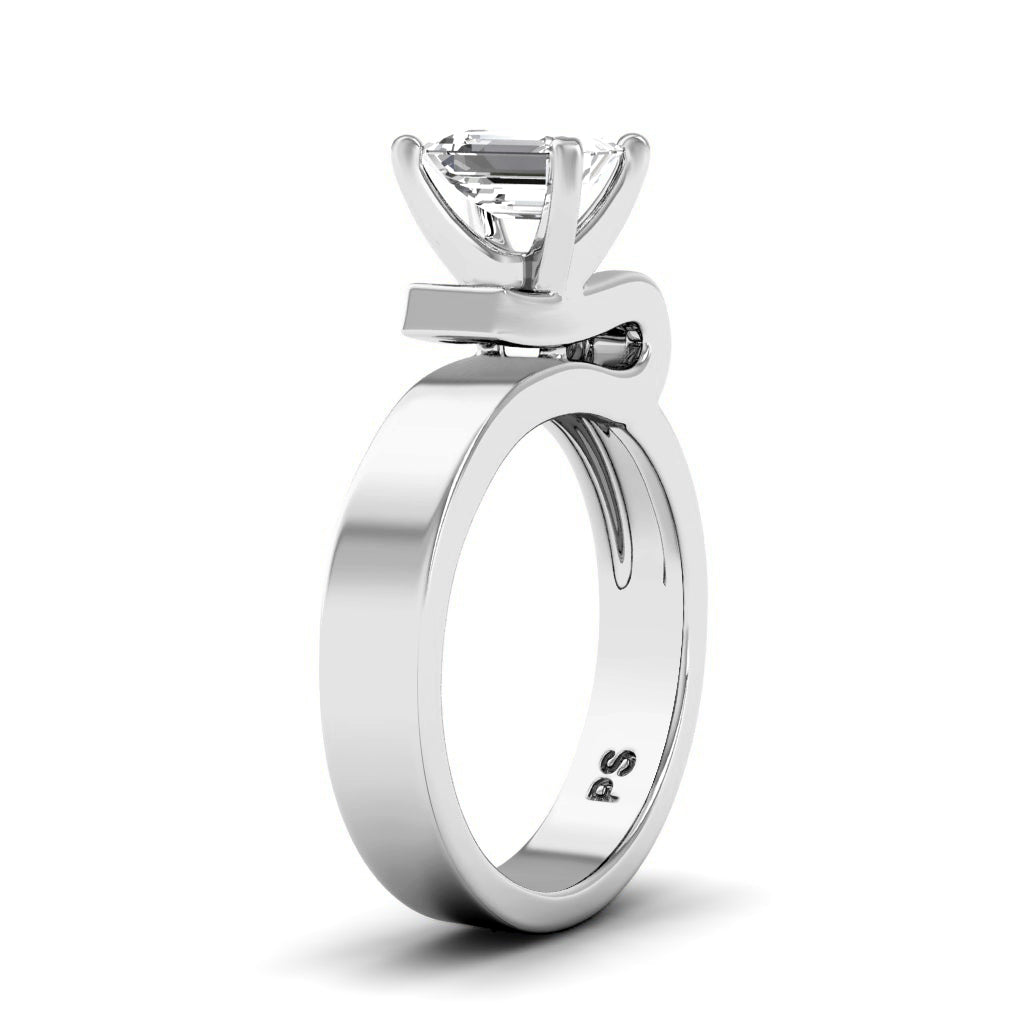 0.45-1.60 CT Princess &amp; Emerald Cut Diamonds - Engagement Ring