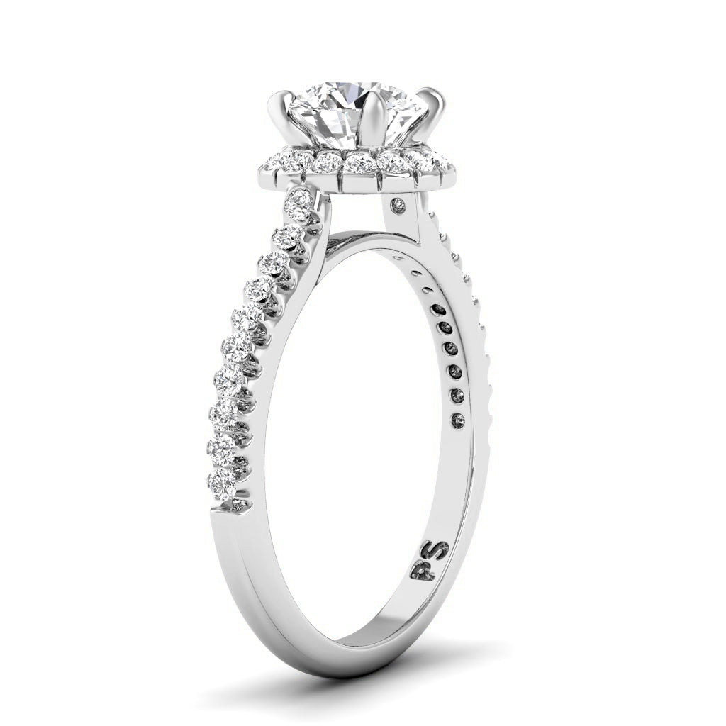 0.85-3.35 CT Round Cut Lab Grown Diamonds - Engagement Ring