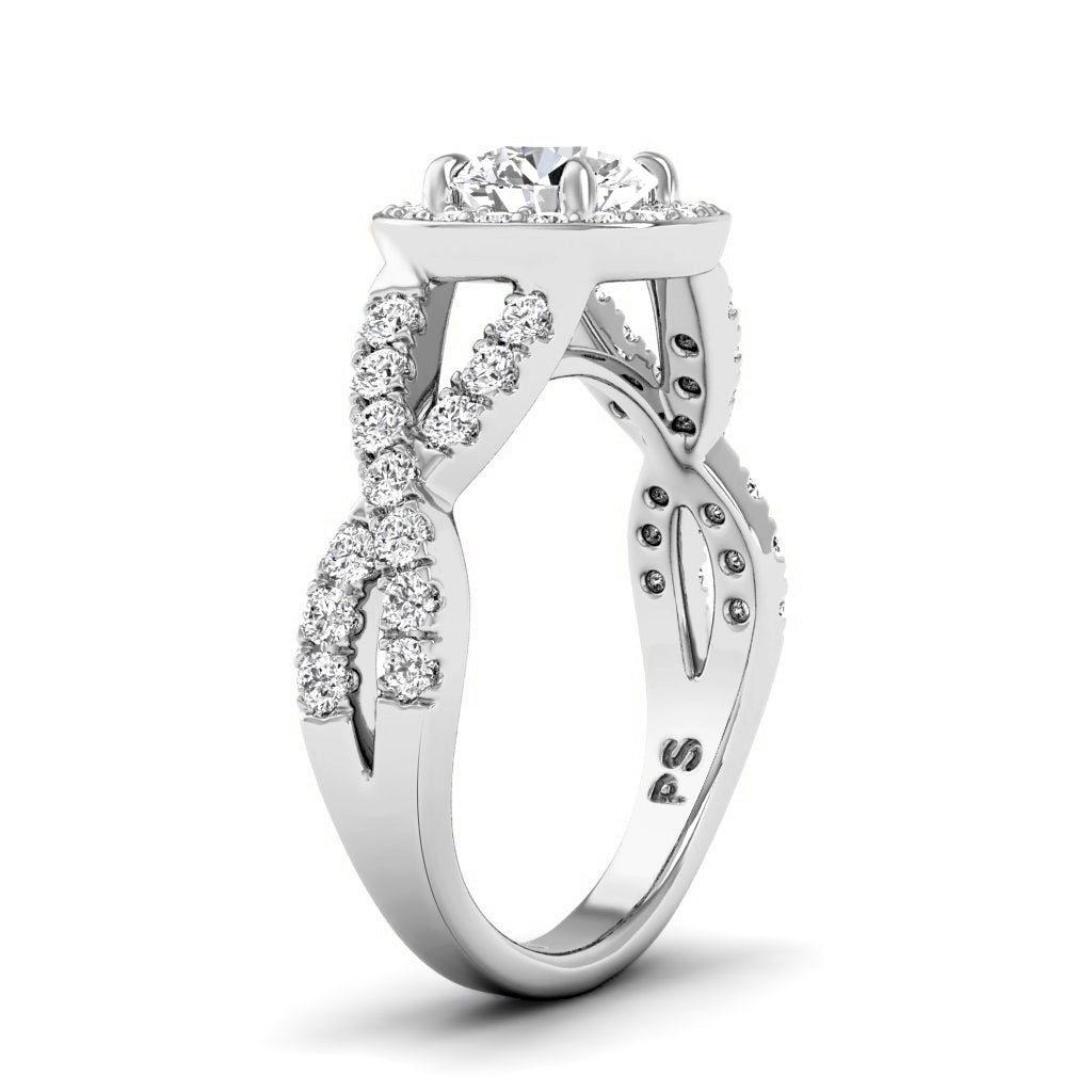 1.00-2.15 CT Round Cut Diamonds - Engagement Ring