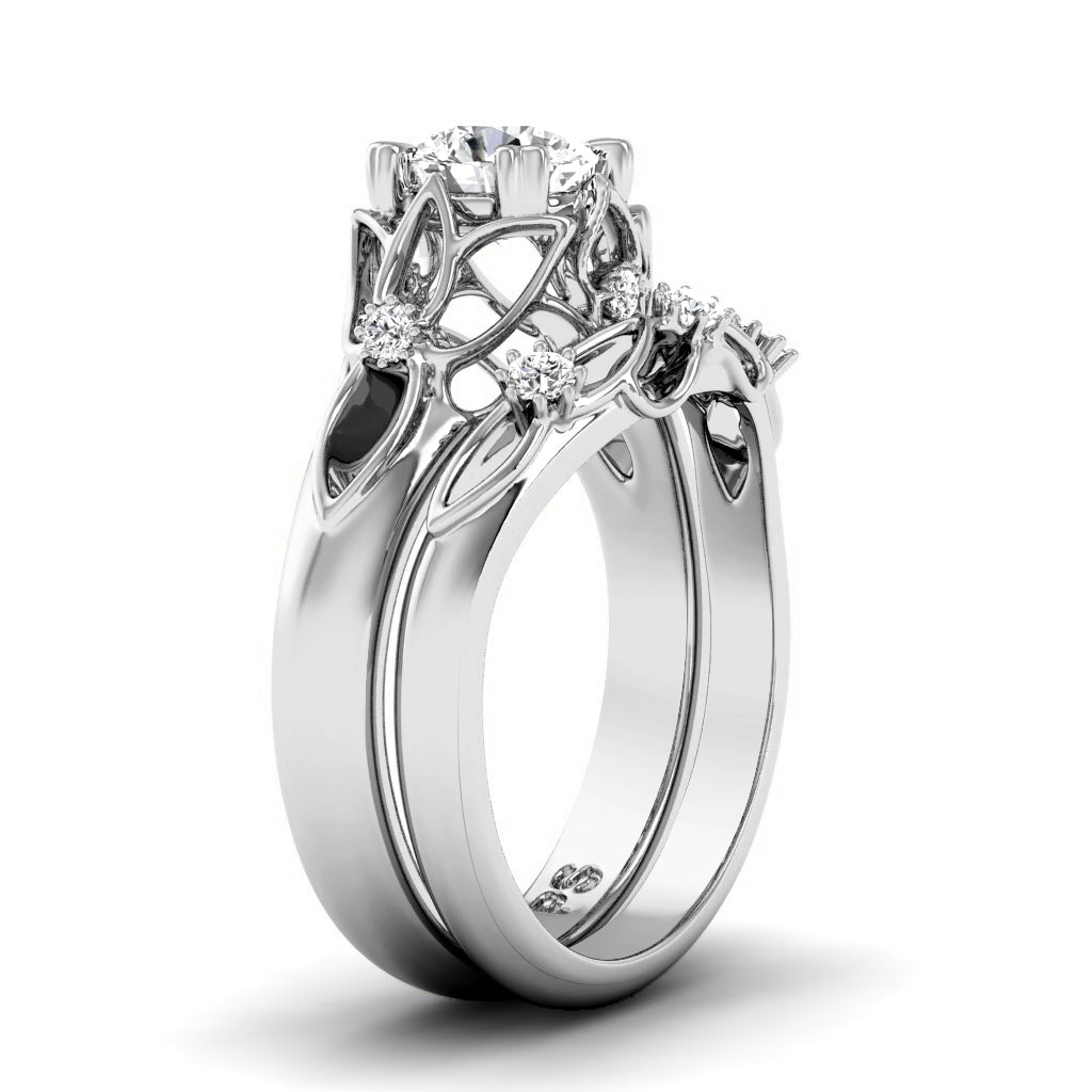 0.70-3.20 CT Round Cut Lab Grown Diamonds - Bridal Set