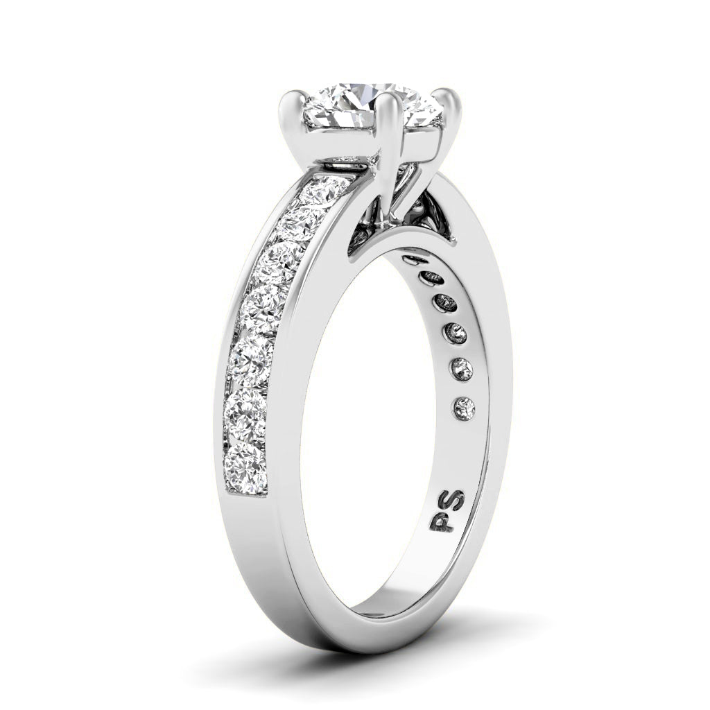 1.00-2.15 CT Round Cut Diamonds - Engagement Ring