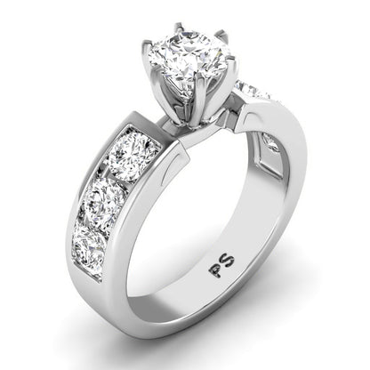 2.00-4.50 CT Round Cut Lab Grown Diamonds - Engagement Ring