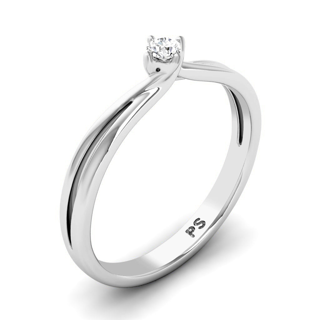 0.35-1.50 CT Round Cut Diamonds - Solitaire Ring