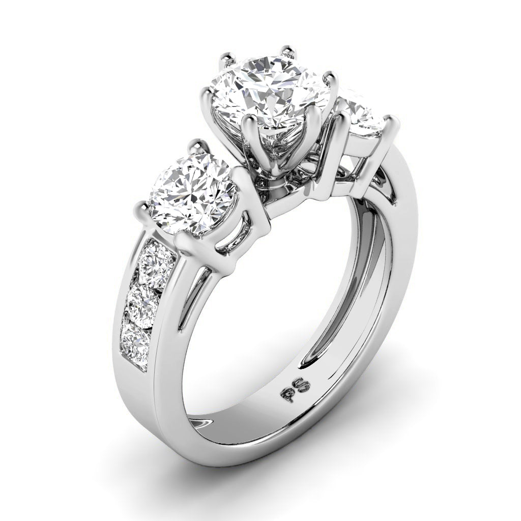 1.15-2.30 CT Round &amp; Princess Cut Diamonds - Engagement Ring
