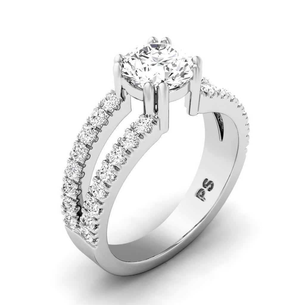 1.20-3.70 CT Round Cut Lab Grown Diamonds - Engagement Ring