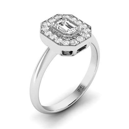0.70-1.85 CT Round &amp; Emerald Cut Diamonds - Engagement Ring