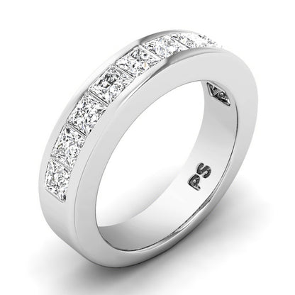 0.80 CT Princess Cut Diamonds - Wedding Band