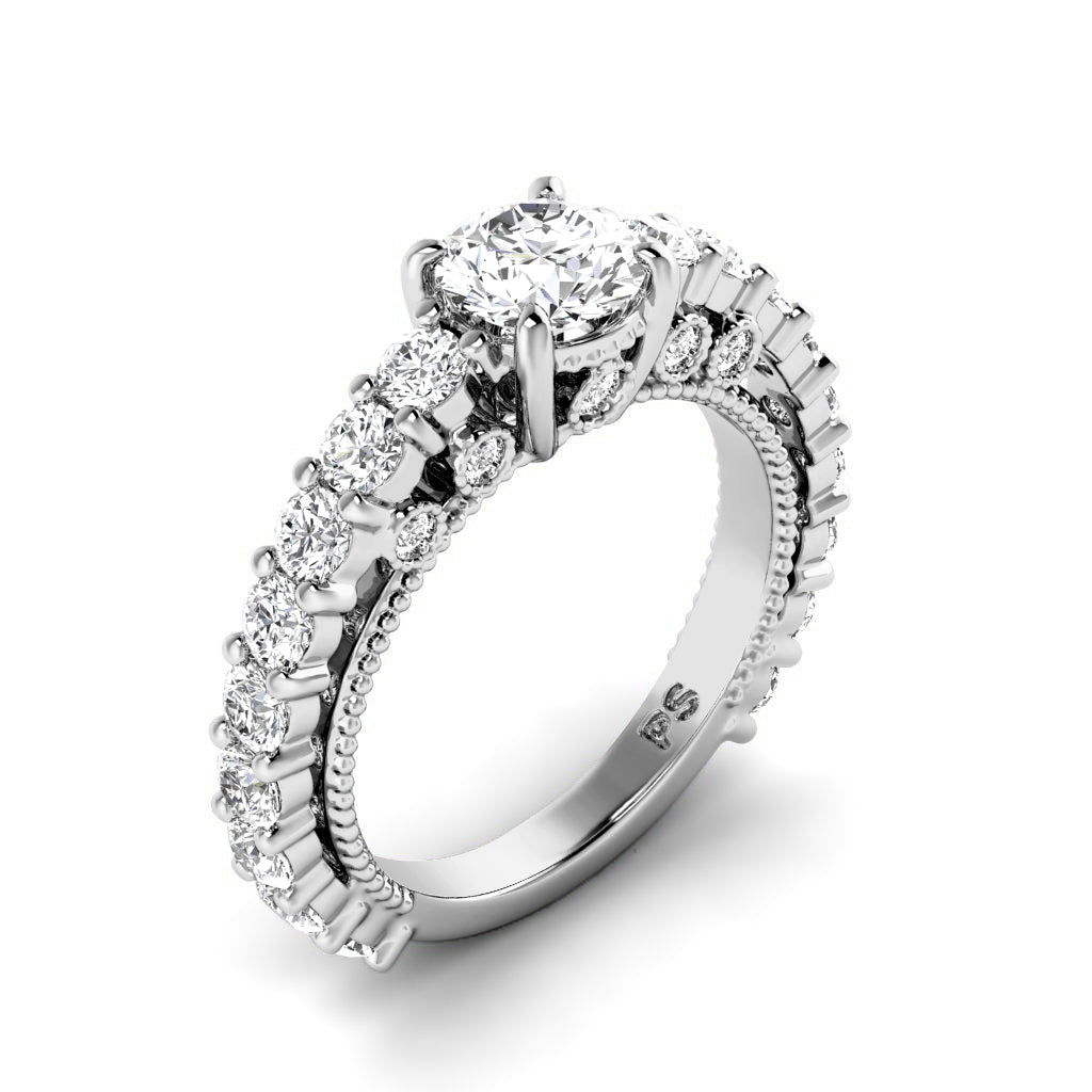 2.05-3.20 CT Round Cut Diamonds - Engagement Ring