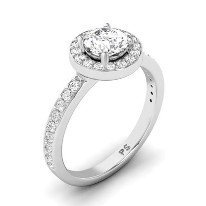 0.75-1.90 CT Round Cut Diamonds - Engagement Ring