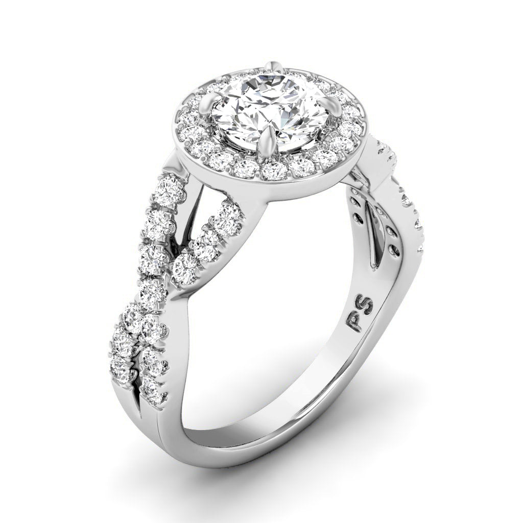 1.15-3.65 CT Round Cut Lab Grown Diamonds - Engagement Ring