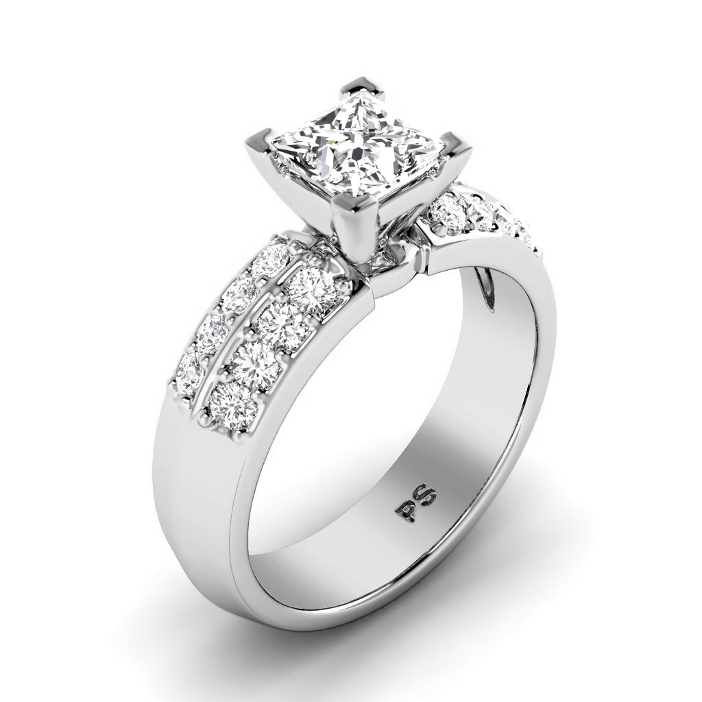 0.85-3.35 CT Round Cut Lab Grown Diamonds - Engagement Ring