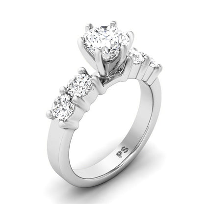 1.10-3.60 CT Round Cut Lab Grown Diamonds - Engagement Ring