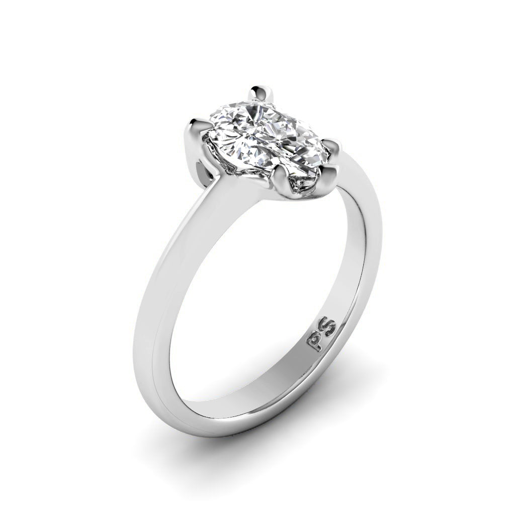 0.35-1.50 CT Pear Cut Diamonds - Solitaire Ring