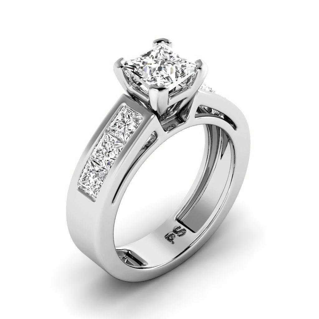 1.40-2.55 CT Princess Cut Diamonds - Engagement Ring