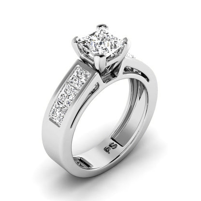 1.40-2.55 CT Princess Cut Diamonds - Engagement Ring