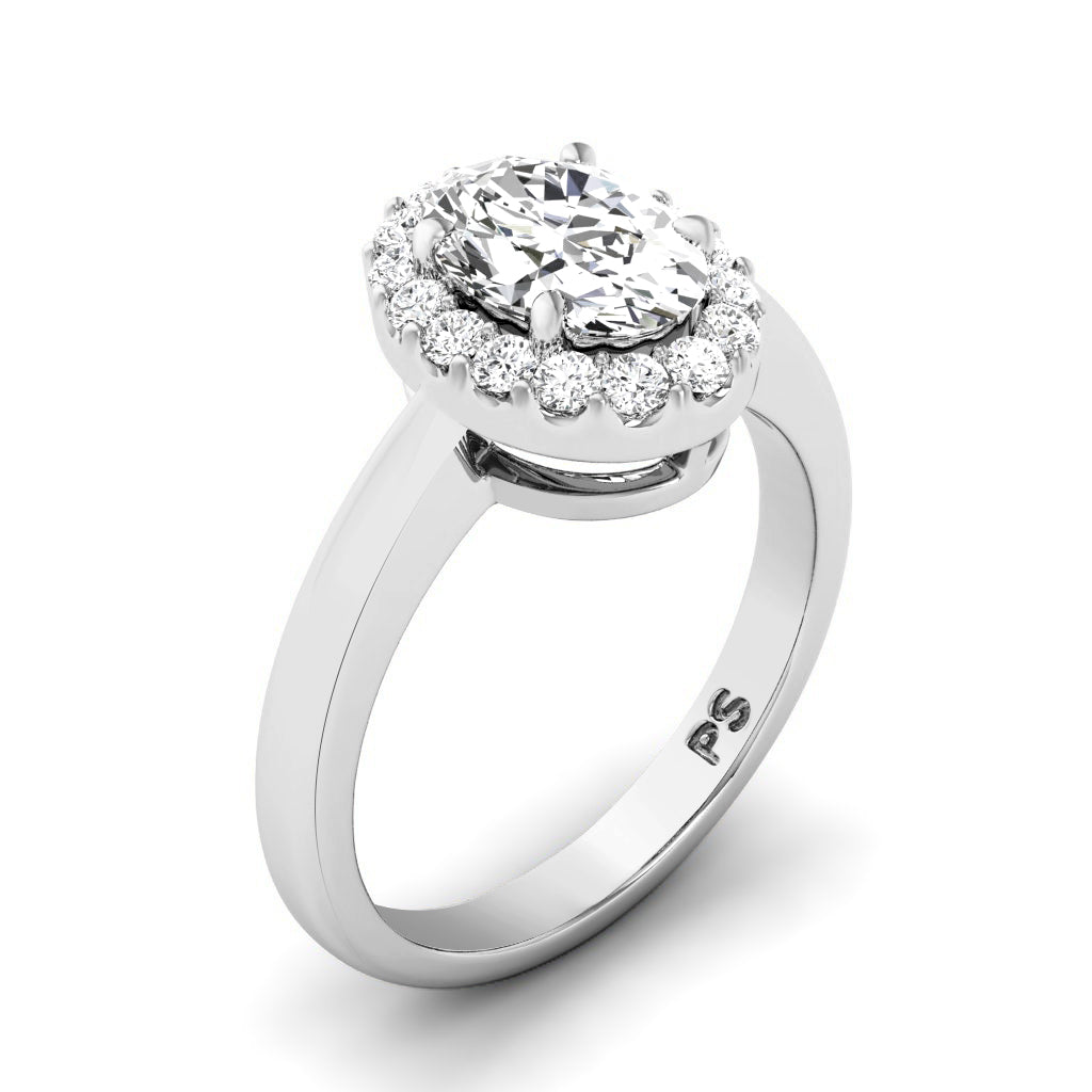 0.80-3.30 CT Round &amp; Oval Cut Lab Grown Diamonds - Engagement Ring