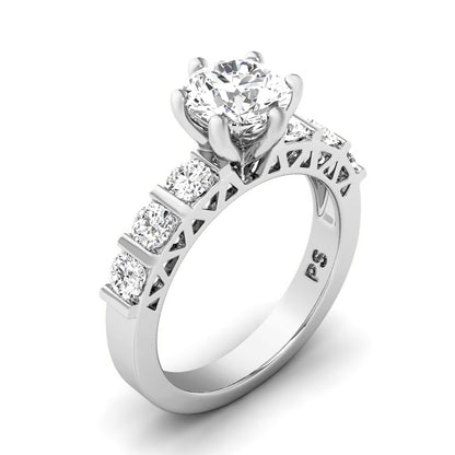 0.95-2.10 CT Round Cut Diamonds - Engagement Ring