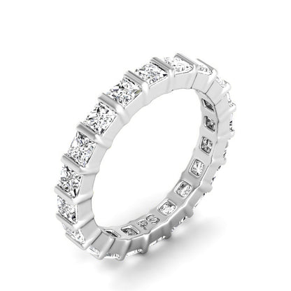 2.50 CT Princess Cut Lab Grown Diamonds - Eternity Ring
