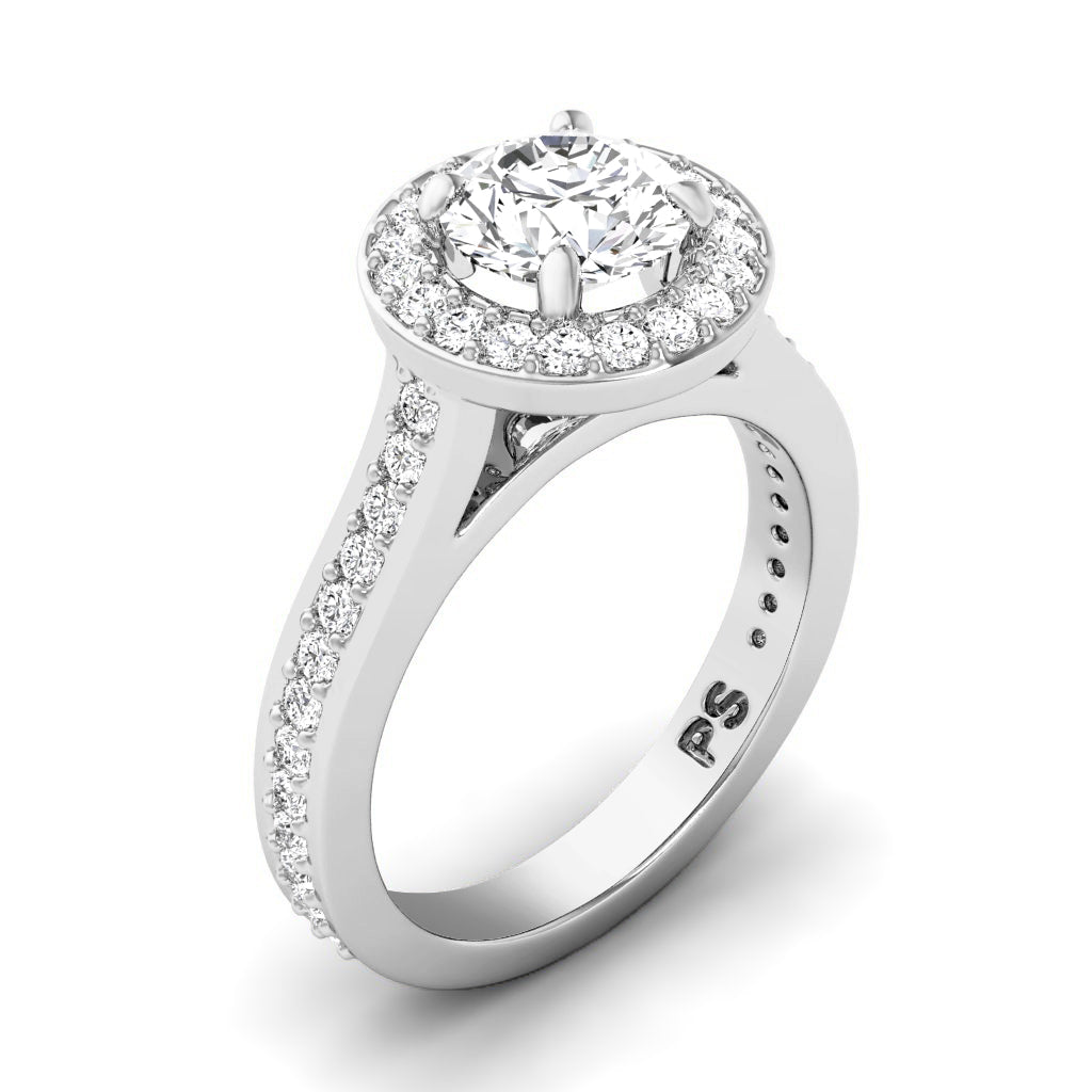 0.85-3.35 CT Round Cut Lab Grown Diamonds - Engagement Ring