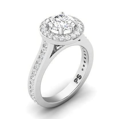 0.85-3.35 CT Round Cut Lab Grown Diamonds - Engagement Ring