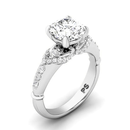 0.75-3.25 CT Round Cut Lab Grown Diamonds - Engagement Ring