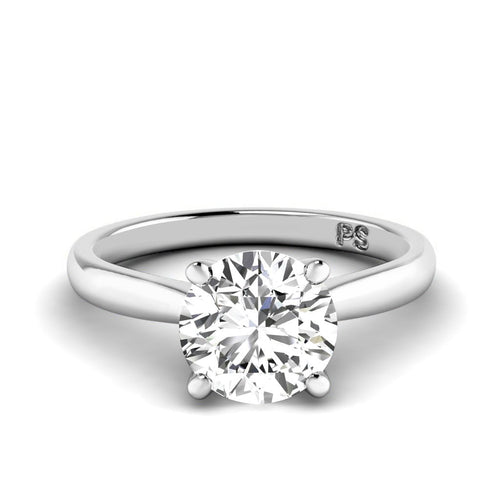 0.50 - 3.00 CT Round Cut Lab Grown Diamonds - Solitaire Ring - Primestyle.com