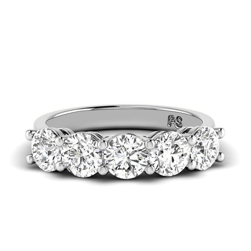 2.00 CT Round Cut Lab Grown Diamonds - Wedding Band - Primestyle.com