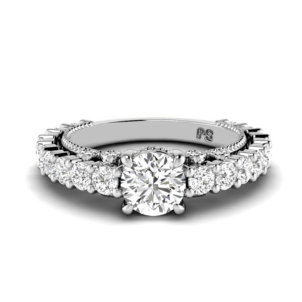 2.05-3.20 CT Round Cut Diamonds - Engagement Ring
