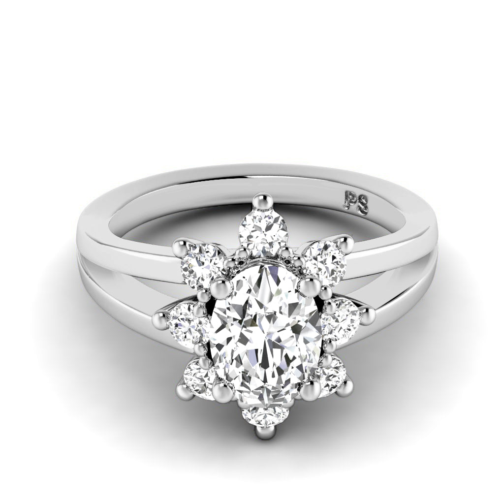 0.75-1.90 CT Round &amp; Oval Cut Diamonds - Engagement Ring