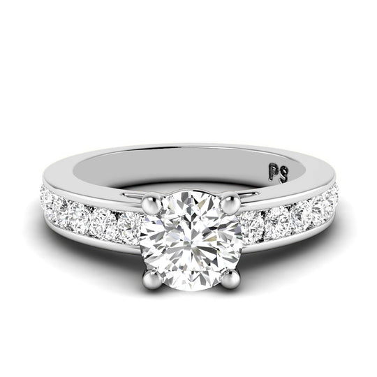 1.15-3.65 CT Round Cut Lab Grown Diamonds - Engagement Ring