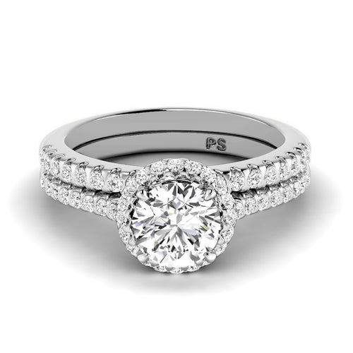 0.85-2.00 CT Round Cut Natural Diamonds - Bridal Set