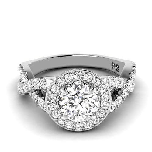 1.00-2.15 CT Round Cut Natural Diamonds - Engagement Ring