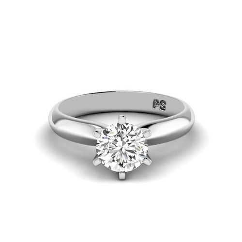 0.50 - 3.00 CT Round Cut Lab Grown Diamonds - Solitaire Ring - Primestyle.com